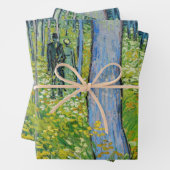 Vincent van Gogh - Unterwuchs mit zwei Zahlen Geschenkpapier Set (Beispiel)