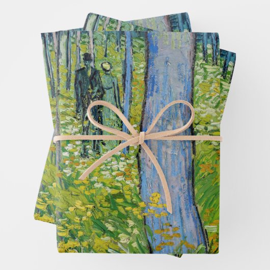 Vincent van Gogh - Unterwuchs mit zwei Zahlen Geschenkpapier Set (Beispiel)