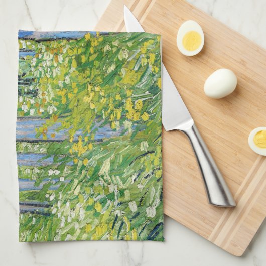 Vincent van Gogh - Unterwuchs mit zwei Zahlen Geschirrtuch (Viertel Falte)