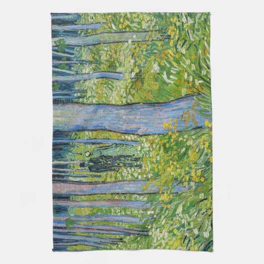 Vincent van Gogh - Unterwuchs mit zwei Zahlen Geschirrtuch (Vertikal)