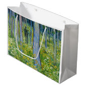 Vincent van Gogh - Unterwuchs mit zwei Zahlen Große Geschenktüte (Vorderseite Schrägansicht)