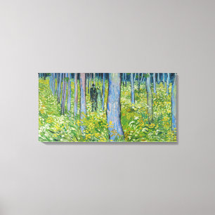 Vincent van Gogh - Unterwuchs mit zwei Zahlen Leinwanddruck
