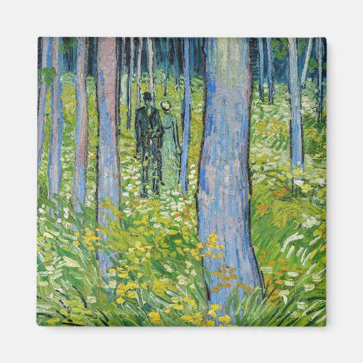 Vincent van Gogh - Unterwuchs mit zwei Zahlen Magnet (Vorne)