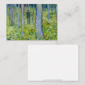 Vincent van Gogh - Unterwuchs mit zwei Zahlen Mitteilungskarte (Vorne/Hinten)