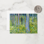 Vincent van Gogh - Unterwuchs mit zwei Zahlen Mitteilungskarte (Vorderseite/Rückseite Beispiel)