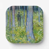 Vincent van Gogh - Unterwuchs mit zwei Zahlen Pappteller (Vorderseite)