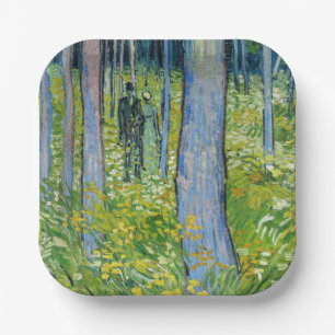 Vincent van Gogh - Unterwuchs mit zwei Zahlen Pappteller