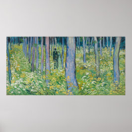 Vincent van Gogh - Unterwuchs mit zwei Zahlen Poster