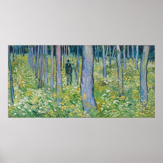 Vincent van Gogh - Unterwuchs mit zwei Zahlen Poster (Vorne)