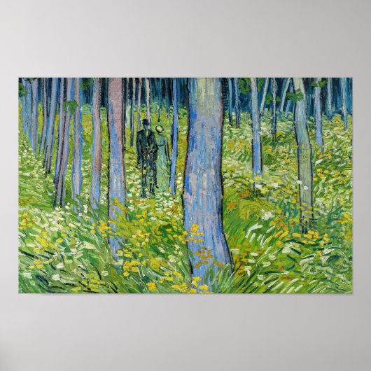 Vincent van Gogh - Unterwuchs mit zwei Zahlen Poster (Vorne)