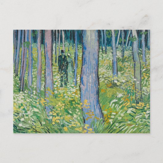 Vincent van Gogh - Unterwuchs mit zwei Zahlen Postkarte (Vorderseite)