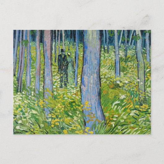 Vincent van Gogh - Unterwuchs mit zwei Zahlen Postkarte (Vorderseite)