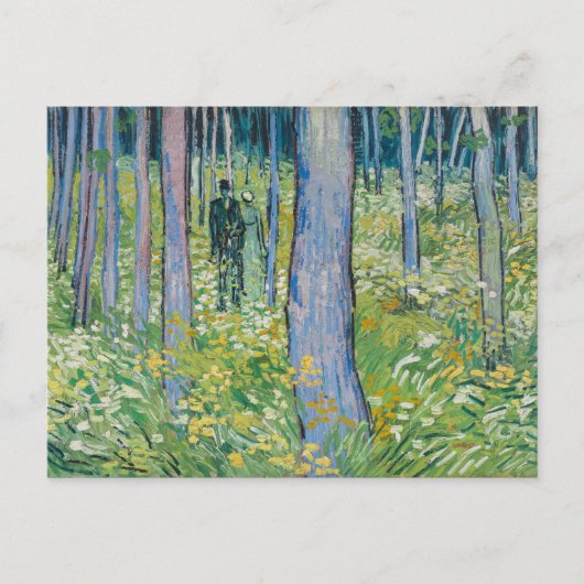 Vincent van Gogh - Unterwuchs mit zwei Zahlen Postkarte (Vorderseite)