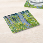 Vincent van Gogh - Unterwuchs mit zwei Zahlen Rechteckiger Pappuntersetzer (angewinkelt)