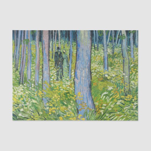 Vincent van Gogh - Unterwuchs mit zwei Zahlen Seidenpapier (Vorderseite)