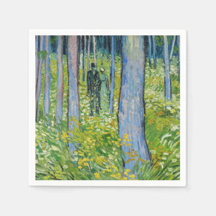 Vincent van Gogh - Unterwuchs mit zwei Zahlen Serviette
