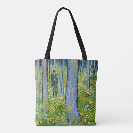 Vincent van Gogh - Unterwuchs mit zwei Zahlen Tasche (Rückseite)