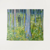 Vincent van Gogh - Unterwuchs mit zwei Zahlen Wandteppich (Vorderseite (Horizontal))