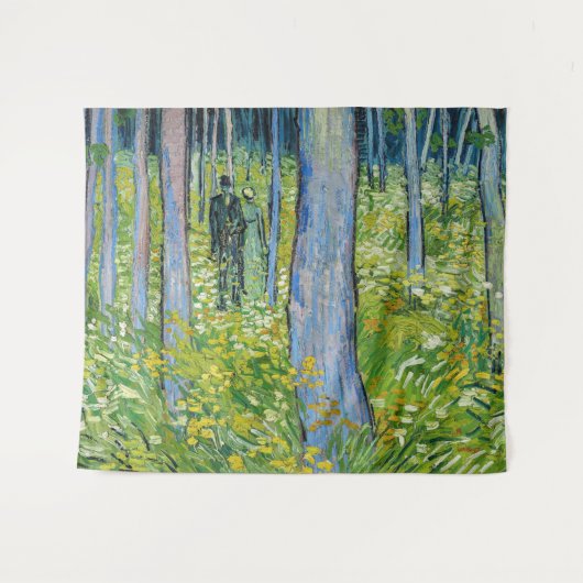 Vincent van Gogh - Unterwuchs mit zwei Zahlen Wandteppich (Vorderseite (Horizontal))