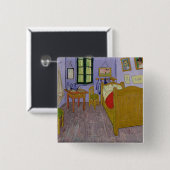 Vincent van Gogh | Van Gogh Schlafzimmer bei Arles Button (Vorne & Hinten)