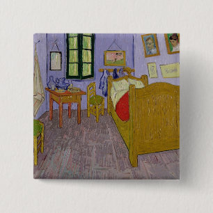 Vincent van Gogh   Van Gogh Schlafzimmer bei Arles Button