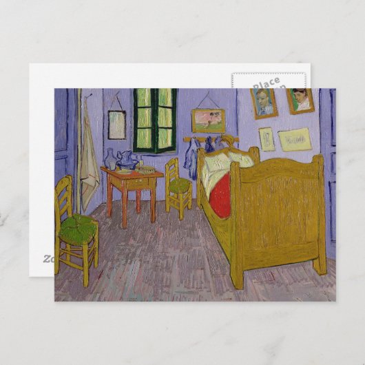Vincent van Gogh | Van Gogh Schlafzimmer bei Arles Postkarte (Vorne/Hinten)