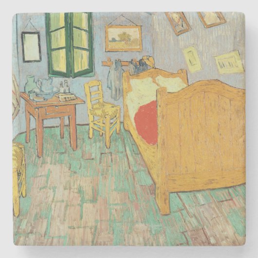 Vincent van Gogh | Van Gogh Schlafzimmer bei Arles Steinuntersetzer (Vorderseite)