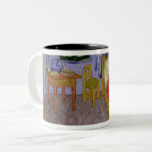 Vincent van Gogh | Van Gogh Schlafzimmer bei Arles Zweifarbige Tasse (Vorderseite Links)
