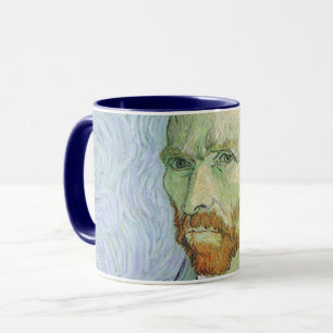 Vincent van Gogh - Van Gogh Selbstporträt in Blau Tasse