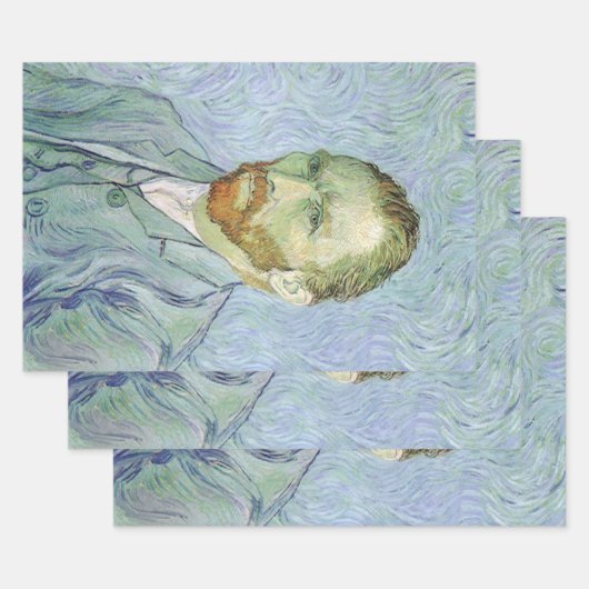 Vincent van Gogh - Van Gogh Self Portrait in Blue Geschenkpapier Set (Set)
