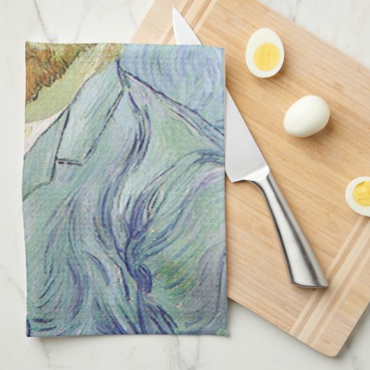 Vincent van Gogh - Van Gogh Self Portrait in Blue Geschirrtuch (Viertel Falte)