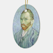 Vincent van Gogh - Van Gogh Self Portrait in Blue Keramikornament (Links)