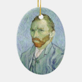 Vincent van Gogh - Van Gogh Self Portrait in Blue Keramikornament (Hinten)