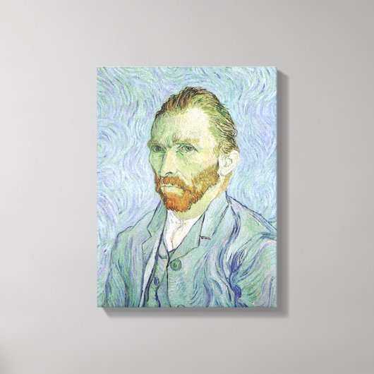 Vincent van Gogh - Van Gogh Self Portrait in Blue Leinwanddruck (Vorderseite)