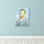 Vincent van Gogh - Van Gogh Self Portrait in Blue Leinwanddruck (Insitu (Holzboden))