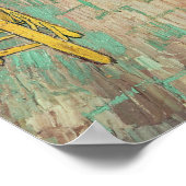 Vincent van Gogh | Van Gogh's Bedroom at Arles Poster (Ecke)