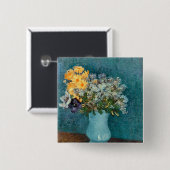 Vincent van Gogh | Vase Blumen, 1887 Button (Vorne & Hinten)