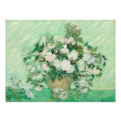 Vincent Van Gogh, Vase der Rose, Rose in der Vase Fotodruck (Vorne)