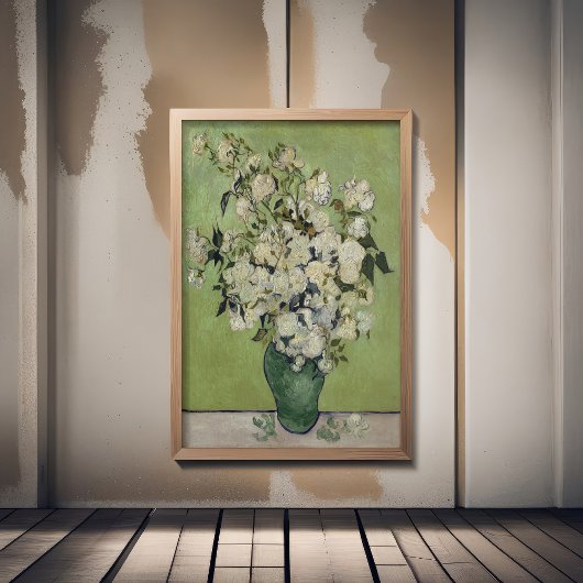 Vincent Van Gogh, Vase der Rose, Rose in der Vase Poster