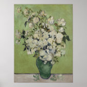 Vincent Van Gogh, Vase der Rose, Rose in der Vase Poster (Vorne)