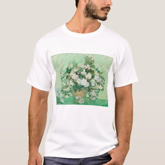 Vincent Van Gogh, Vase der Rose, Rose in der Vase T-Shirt (Vorderseite)