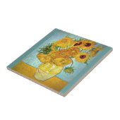 Vincent van Gogh - Vase mit 12 Sonnenblumen Fliese (Seite)