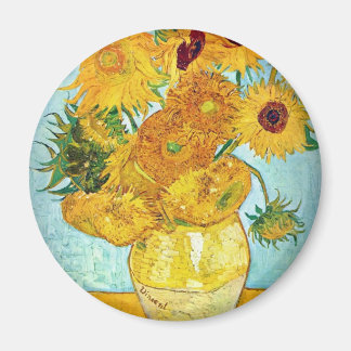 Vincent van Gogh - Vase mit 12 Sonnenblumen Magnet