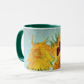 Vincent van Gogh - Vase mit 12 Sonnenblumen Tasse (Vorderseite Links)