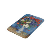 Vincent van Gogh - Vase mit Cornblumen & Poppies Badematte (Schrägansicht)