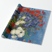 Vincent van Gogh - Vase mit Cornblumen & Poppies Geschenkpapier (Ungerollt)