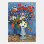 Vincent van Gogh - Vase mit Cornblumen & Poppies Geschenkpapier Set<br><div class="desc">Vase mit Cornblumen und Poppies - Vincent van Gogh,  Oil on Leinwand,  1887,  Paris</div>