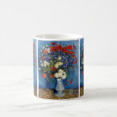 Vincent van Gogh - Vase mit Cornblumen & Poppies Kaffeetasse (Mittel)