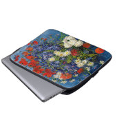 Vincent van Gogh - Vase mit Cornblumen & Poppies Laptopschutzhülle (Vorne Knopf)