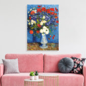 Vincent van Gogh - Vase mit Cornblumen & Poppies Leinwanddruck (Insitu (Wohnzimmer))
